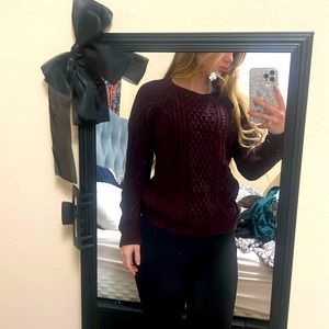 Purple knitted sweater!